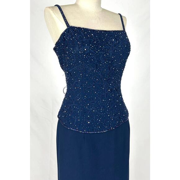 Chicas Dress Set Maxi Gown Jacket Women Medium Off White Embroidered Formal NWT - Picture 14 of 16